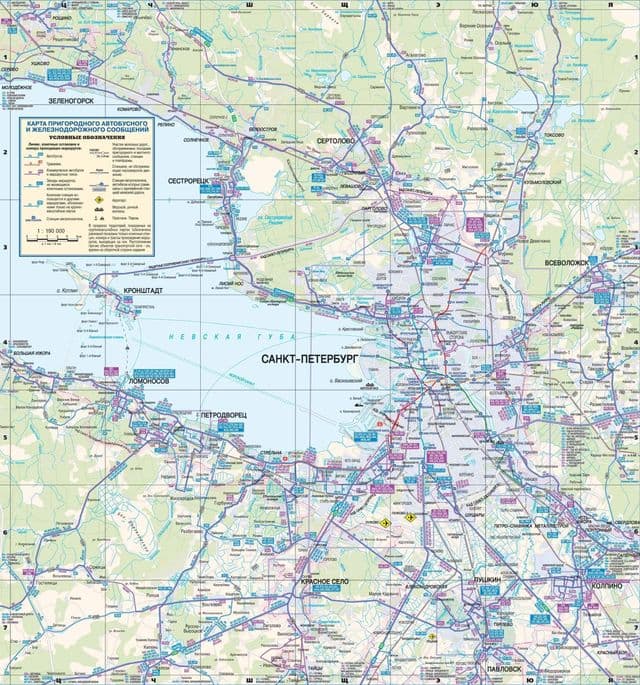 圣彼得堡汽车站地图