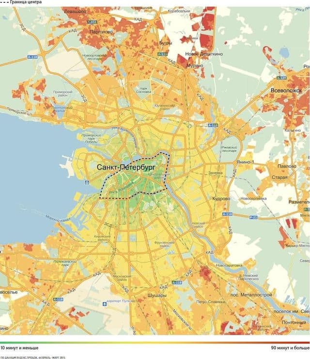 圣彼得堡道路图