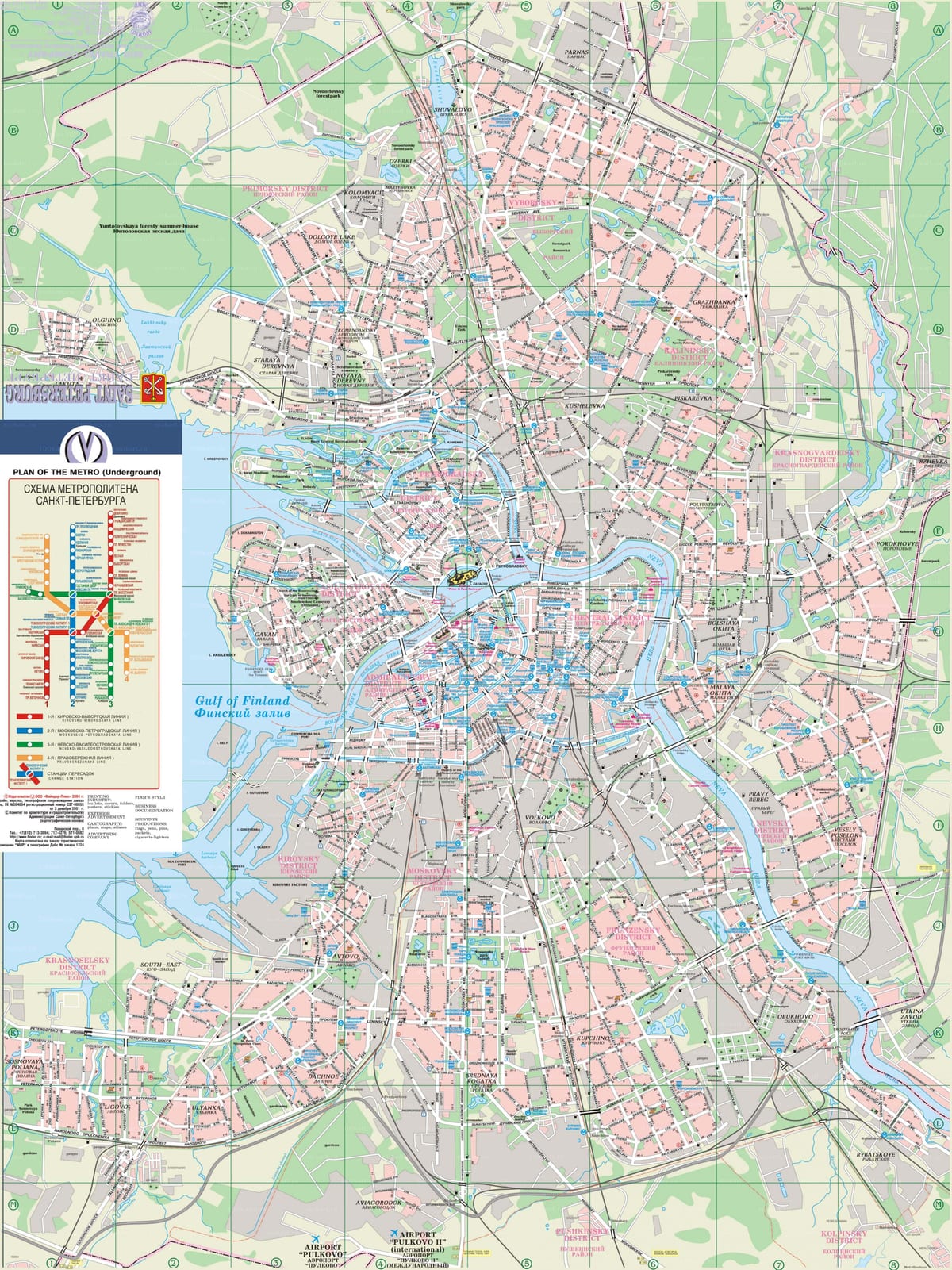 圣彼得堡市地图